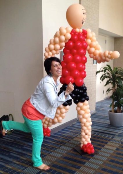 Brooks is a fitness junkie. Here, she's at an expo for Rock-N-Roll Raleigh, the first half marathon she's ever participated in. She also loves lifting, cycling, swimming, and yoga.