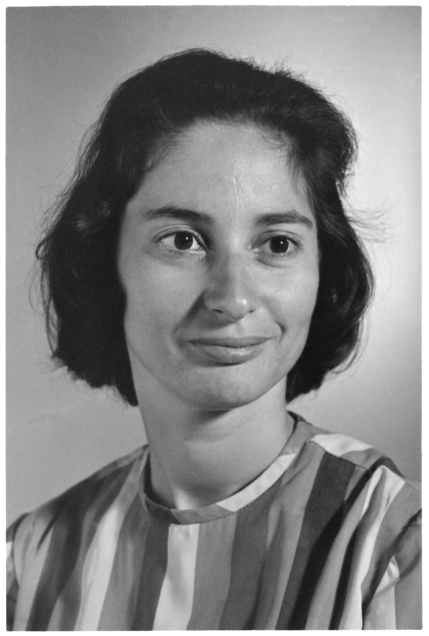 Black and white studio headshot photo of Deborah Dexter as a young faculty member.