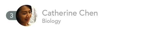 3. Catherine Chen, Biology.