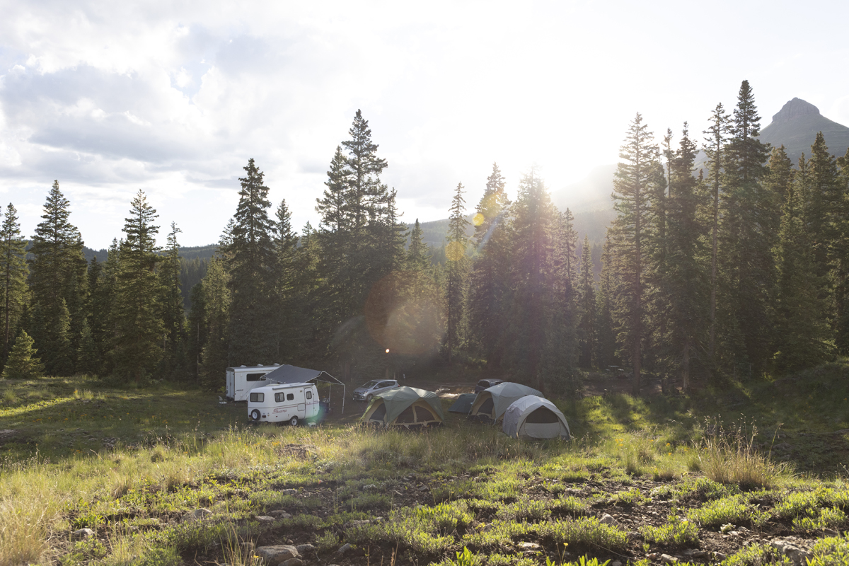 the student's campsite