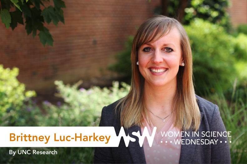 Portrait of Brittney Luc-Harkey on campus