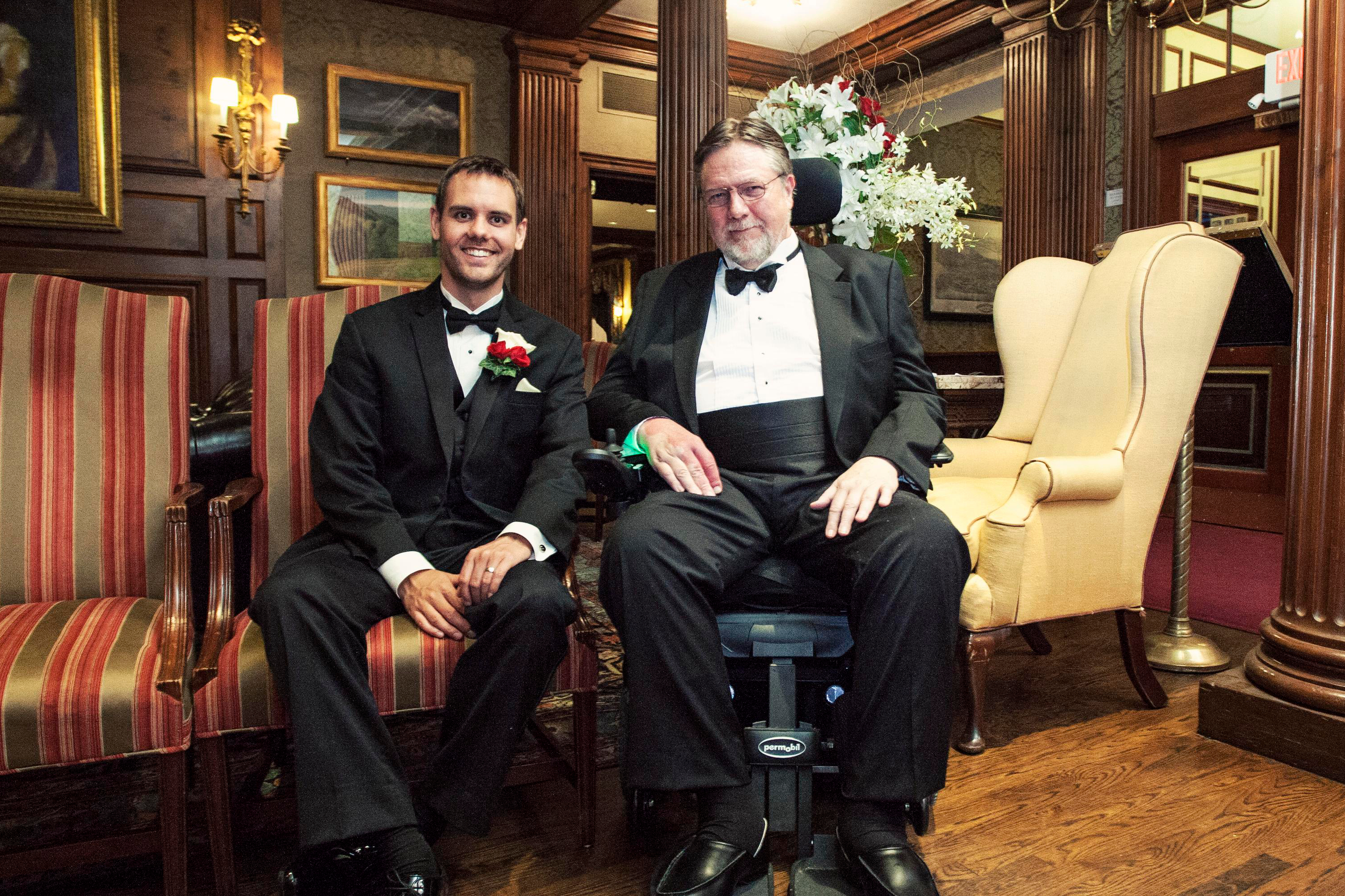 Kurt Gray and Daniel Wegner pose together in formal garb.