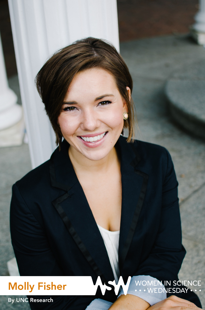 Portrait of Molly Fisher on campus.