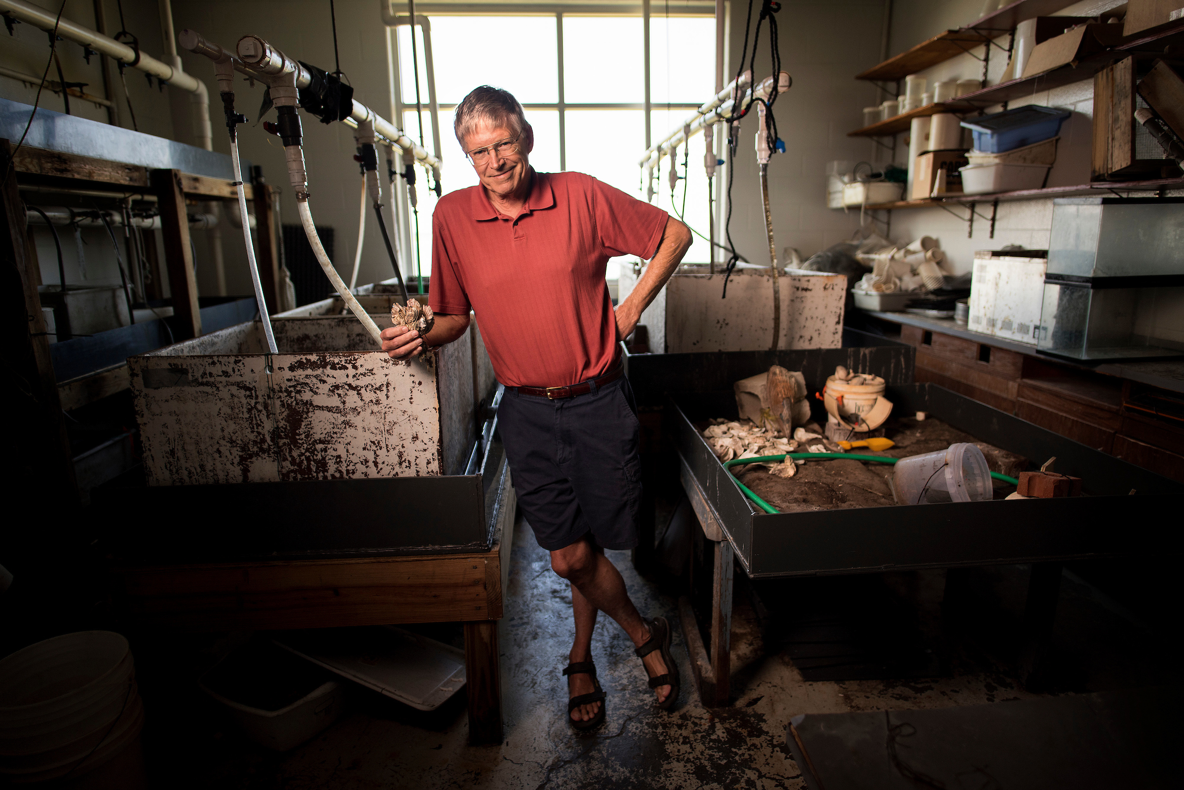 Pete Peterson in his lab