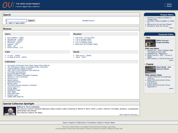 A screenshot shows a video retrieval website