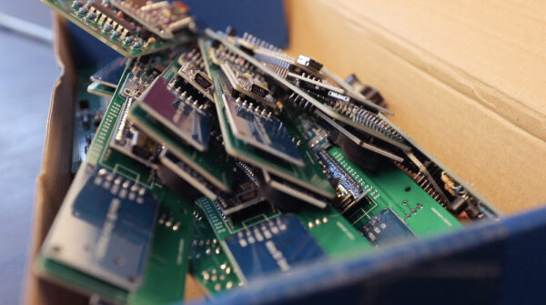 green, printed circuit boards