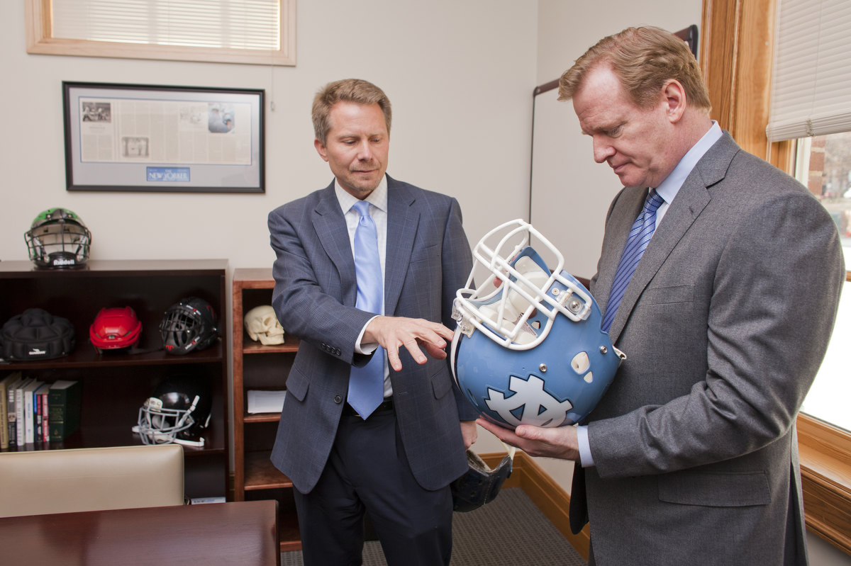 Kevin Guskiewicz and Roger Goodell