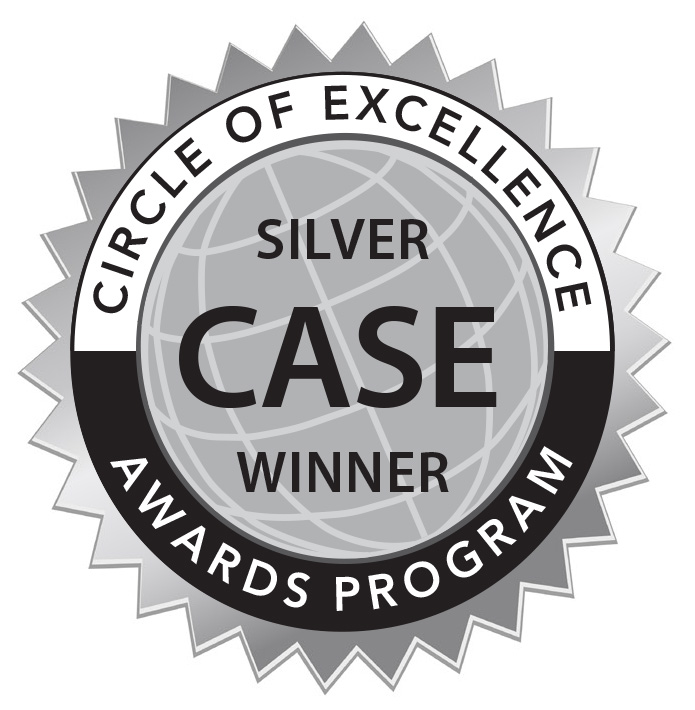 Circle of Excellence Silver CASE Winner Awards Program seal.