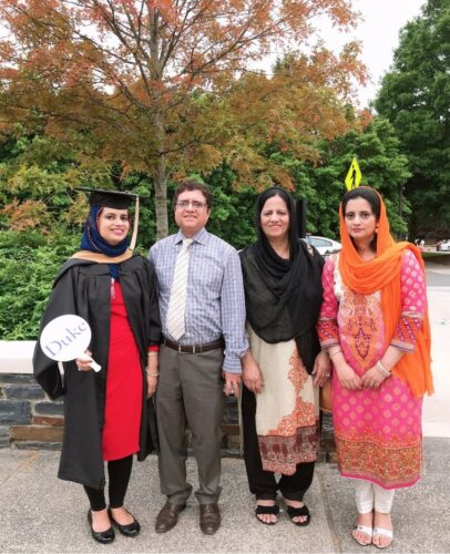Sahar Ahmad and her family