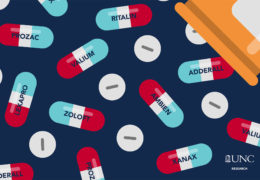 graphic of red-white-and-blue pills that say vallium, zoloft, prozac, xanax, ritalin, adderall