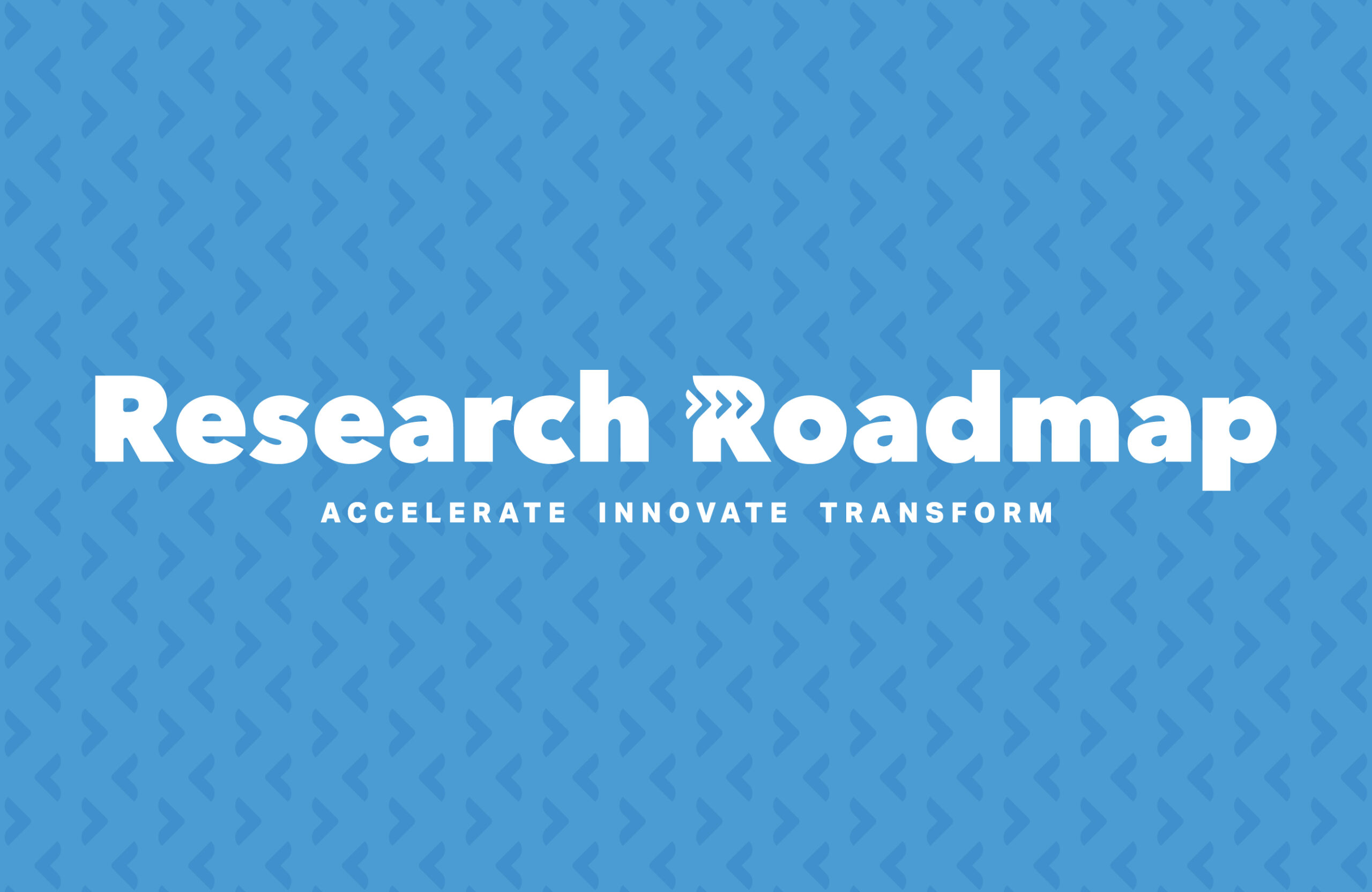 Research Roadmap logo on carolina blue background.